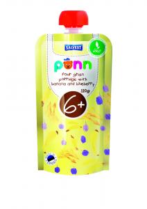 Põnn Organic four grain porridge with banana and blueberry 110 g